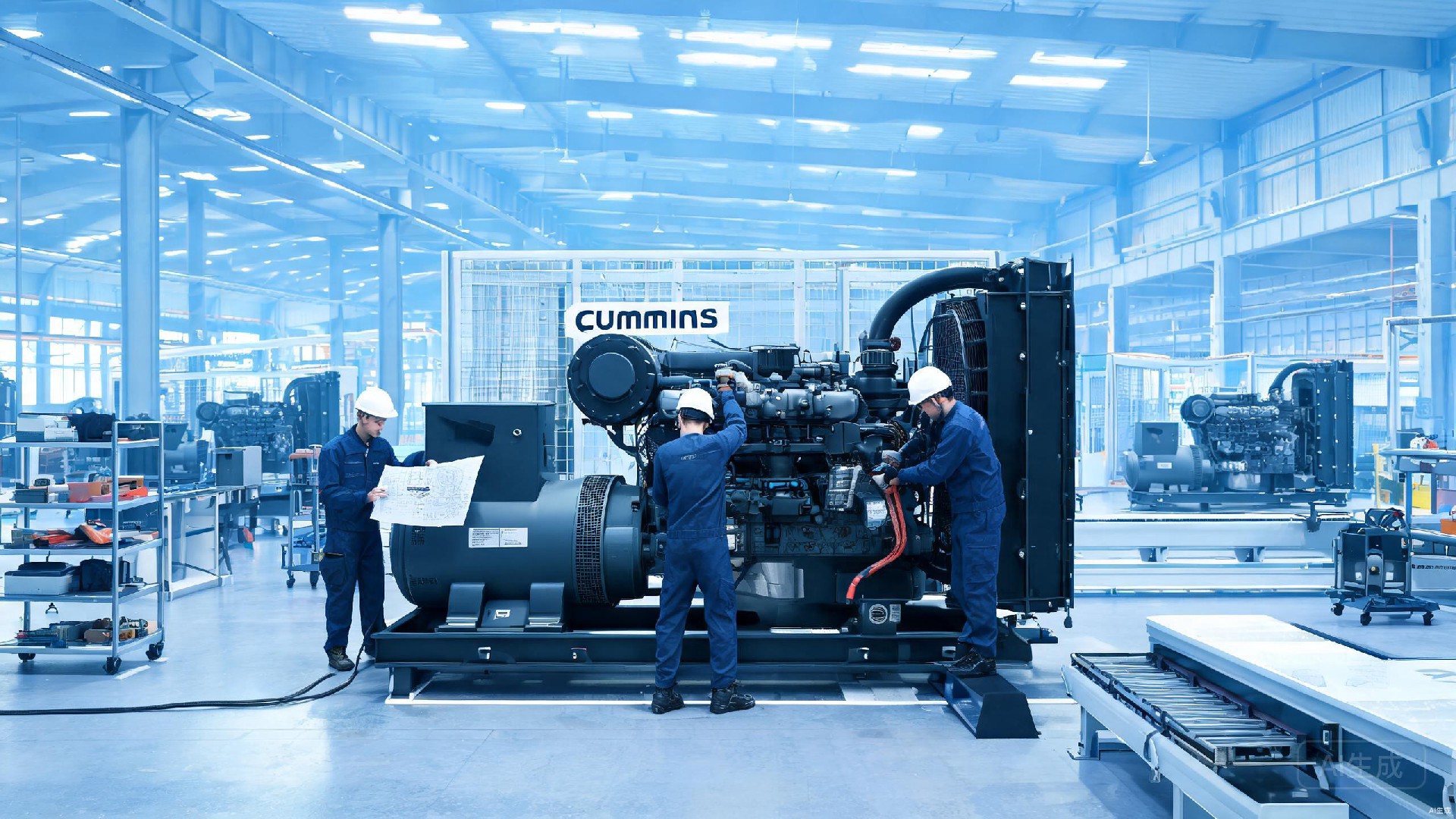 Taikang Power manufacturing facility - diesel generator assembly line