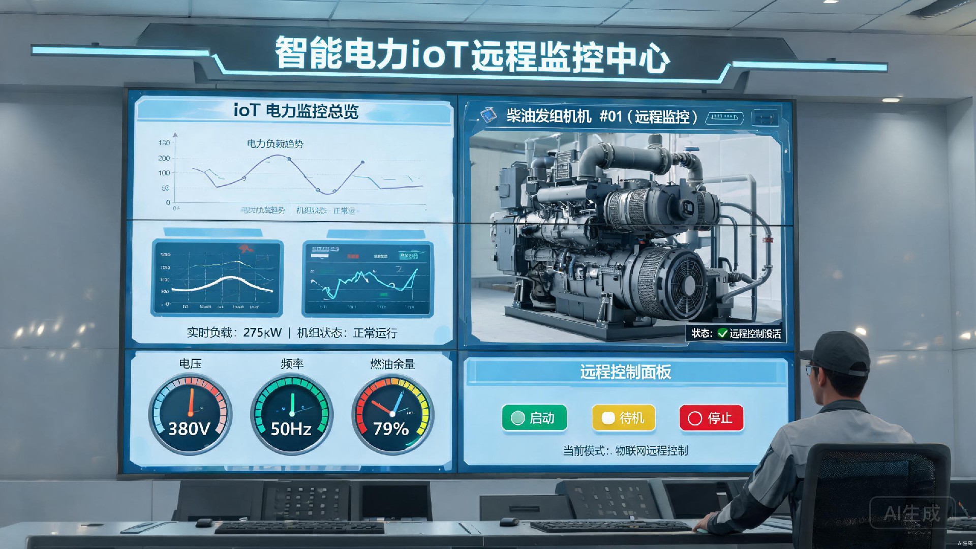 Smart IoT monitoring system for diesel generators